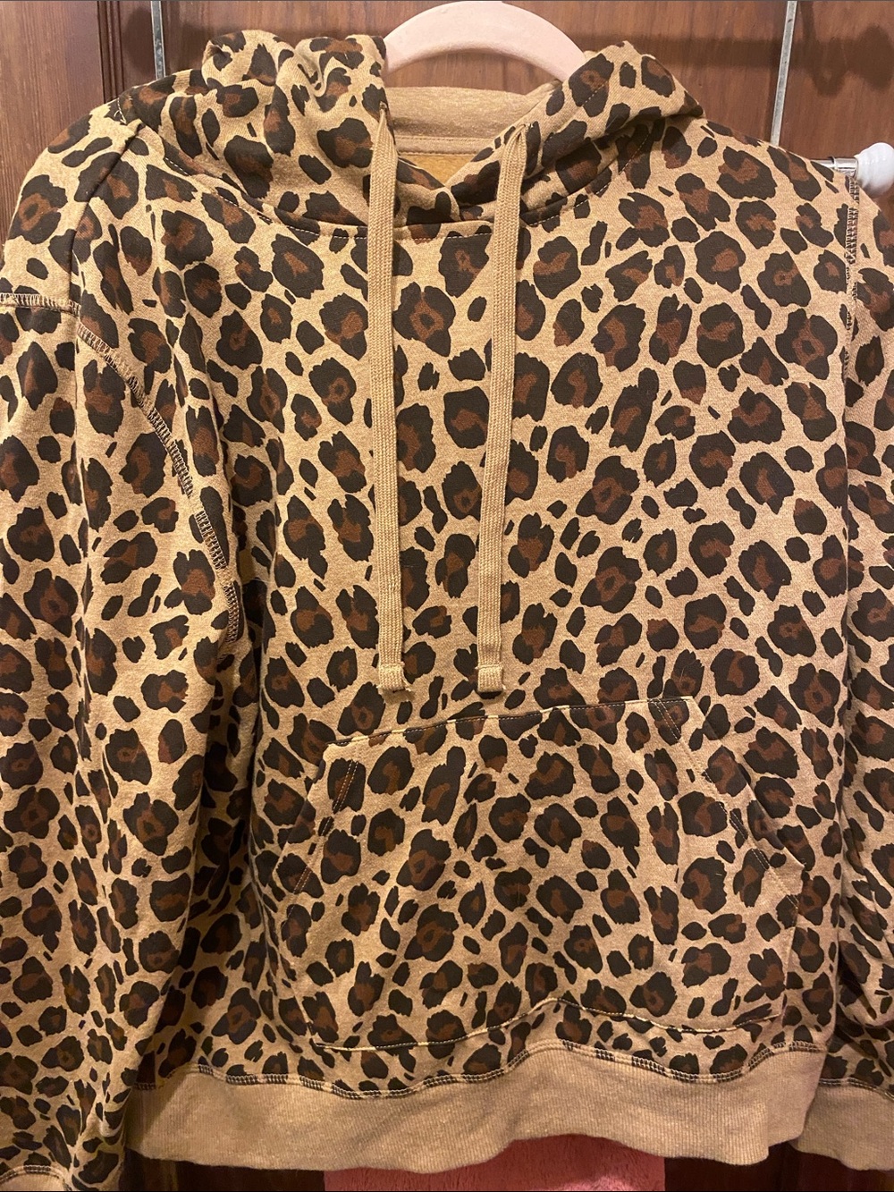 Amazon Essentials Leopard Print Pullover - Brown and Tan